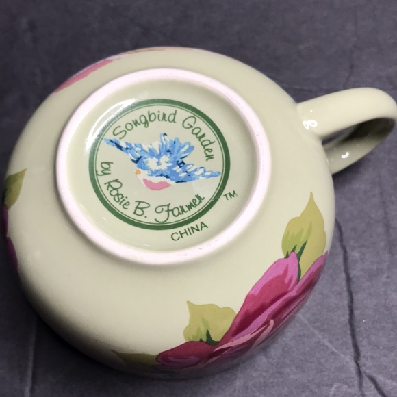Rosie B Farmer Songbird Gardens Coffee Tea cup mug - Picture 6 of 9